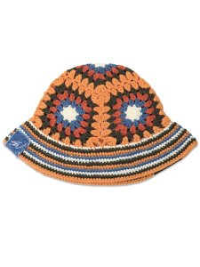 画像1: NEW ERA CROCHET KNIT BUCKET EXP SEAN WOTHERSPOON TANGO ORANGE (1)
