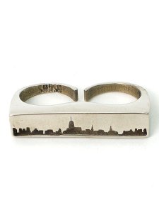 画像1: 【SALE】SNASH JEWELRY DOUBLE FINGER NYC SKYLINE (1)