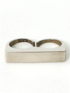 画像1: 【SALE】SNASH JEWELRY DOUBLE FINGER SOLID BAR (1)