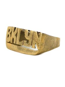 画像2: 【MEGA SALE】GROUNDSCORE NYC BKLYN RING-GOLD (2)