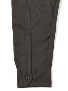 画像5: DICKIES L/S WORK SHIRT-DARK BROWN (5)
