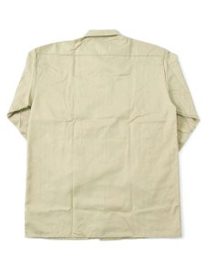 画像2: DICKIES L/S WORK SHIRT-MILITARY KHAKI (2)