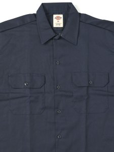画像3: DICKIES S/S WORK SHIRT-DARK NAVY (3)