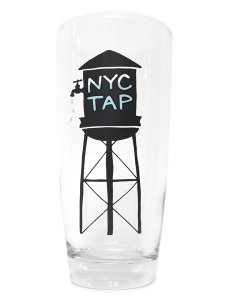 画像1: FISHS EDDY NYC WATER TOWER GLASS (1)