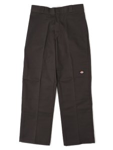 画像1: DICKIES DOUBLE KNEE WORK PANTS-DARK BROWN (1)