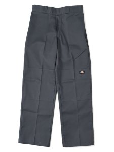 画像1: DICKIES DOUBLE KNEE WORK PANTS-CHARCOAL (1)