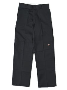 画像1: DICKIES DOUBLE KNEE WORK PANTS-BLACK (1)