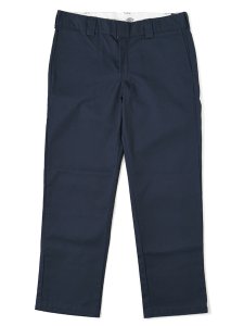 画像1: DICKIES RINSED FLAT.F SLIM WORK PANTS-DARK NAVY (1)