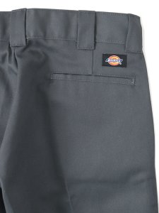 画像5: DICKIES FLAT FRONT SLIM WORK PANTS-CHARCOAL (5)