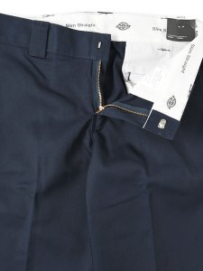 画像4: DICKIES FLAT FRONT SLIM WORK PANTS-DARK NAVY (4)