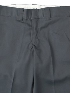 画像3: DICKIES FLAT FRONT SLIM WORK PANTS-CHARCOAL (3)