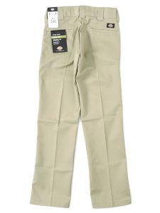 画像2: DICKIES FLAT FRONT SLIM WORK PANTS-MILITARY KHAKI (2)