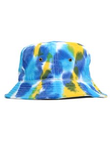 画像2: NEW HATTAN TIEDYE COTTON HAT-BLUE/YELLOW (2)