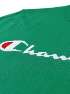 画像7: 【MEGA SALE】CHAMPION SCRIPT LOGO TEE-KELLY GREEN (7)