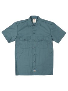 画像1: DICKIES S/S WORK SHIRT-LINCOLN GREEN (1)