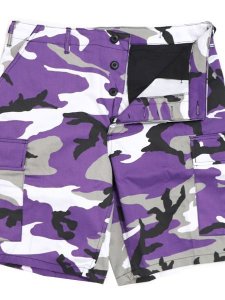 画像5: ROTHCO BDU PC CAMO SHORTS-ULTRA VIOLET CAMO (5)