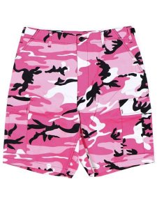 画像1: ROTHCO BDU PC CAMO SHORTS-PINK CAMO (1)