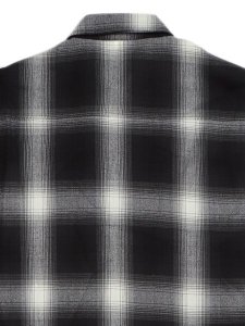 画像4: CALTOP FL PLAID S/S SHIRT BLACK/IVORY (4)