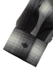 画像7: 【送料無料】CALTOP FL PLAID L/S SHIRT BLACK/IVORY (7)
