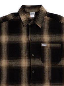 画像3: 【送料無料】CALTOP FL PLAID L/S SHIRT BROWN/KHAKI (3)