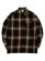 画像1: CALTOP FL PLAID L/S SHIRT BROWN/KHAKI (1)