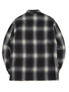 画像2: 【送料無料】CALTOP FL PLAID L/S SHIRT BLACK/IVORY (2)