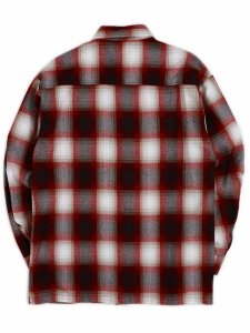 画像2: 【送料無料】CALTOP FL PLAID L/S SHIRT RED/WHITE (2)