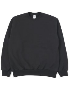 画像1: 【送料無料】LOS ANGELES APPAREL 14oz HEAVY FLEECE PULLOVER CREW-BLACK (1)