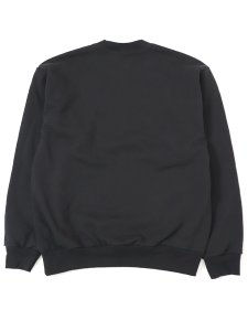 画像2: 【送料無料】LOS ANGELES APPAREL 14oz HEAVY FLEECE PULLOVER CREW-BLACK (2)