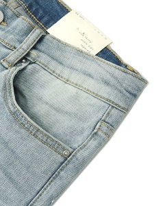 画像6: 【送料無料】mnml X1 STRETCH DENIM LIGHT BLUE (6)