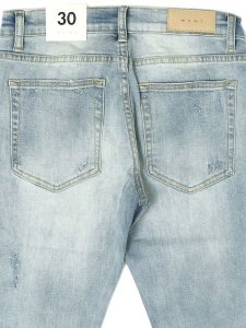 画像5: 【送料無料】mnml X1 STRETCH DENIM LIGHT BLUE (5)