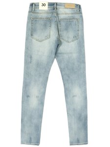 画像2: 【送料無料】mnml X1 STRETCH DENIM LIGHT BLUE (2)