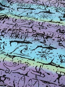 画像6: 【MEGA SALE】GECKO HAWAII TIE DYE GECKO WALL TEE PURPLE/BLUE/GREEN (6)