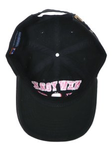 画像5: 【SALE】NEW HATTAN NY APPLE 6PNL COTTON CAP-BLACK/HOT PINK (5)