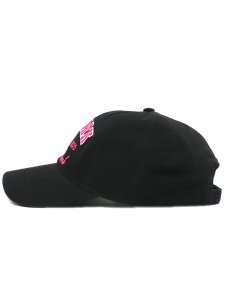 画像3: 【SALE】NEW HATTAN NY APPLE 6PNL COTTON CAP-BLACK/HOT PINK (3)