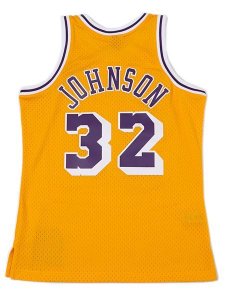 画像2: 【送料無料】MITCHELL & NESS SWINGMAN JERSEY LAKERS 84 #32 M.JOHNSON (2)