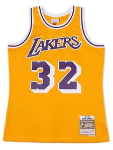 画像1: 【送料無料】MITCHELL & NESS SWINGMAN JERSEY LAKERS 84 #32 M.JOHNSON (1)