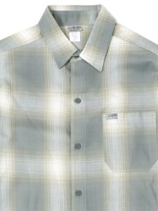 画像3: CALTOP FL PLAID S/S SHIRT LIGHT GREY/WHITE (3)