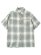 画像1: CALTOP FL PLAID S/S SHIRT LIGHT GREY/WHITE (1)