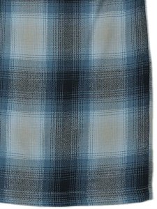 画像5: CALTOP FL PLAID S/S SHIRT SKY BLUE/GREY (5)