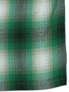 画像5: CALTOP FL PLAID S/S SHIRT GREEN/WHITE (5)