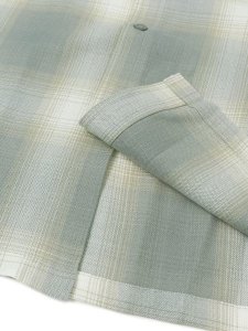 画像5: 【送料無料】CALTOP FL PLAID L/S SHIRT LIGHT GREY/WHITE (5)