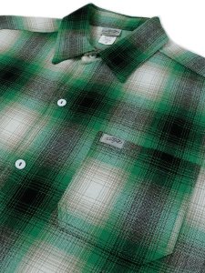画像6: 【送料無料】CALTOP FL PLAID L/S SHIRT GREEN/WHITE (6)