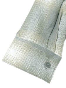 画像8: 【送料無料】CALTOP FL PLAID L/S SHIRT LIGHT GREY/WHITE (8)
