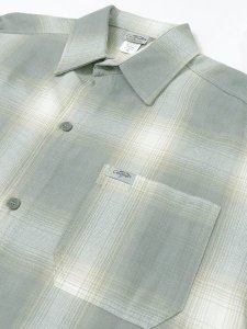 画像6: 【送料無料】CALTOP FL PLAID L/S SHIRT LIGHT GREY/WHITE (6)