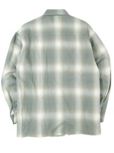 画像2: 【送料無料】CALTOP FL PLAID L/S SHIRT LIGHT GREY/WHITE (2)
