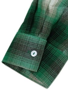 画像7: 【送料無料】CALTOP FL PLAID L/S SHIRT GREEN/WHITE (7)