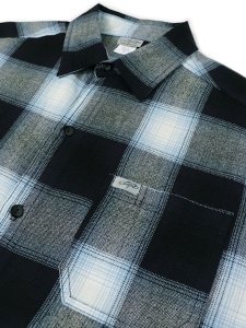 画像6: 【送料無料】CALTOP FL PLAID L/S SHIRT NAVY/SKY BLUE (6)