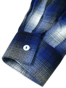 画像8: 【送料無料】CALTOP FL PLAID L/S SHIRT ROYAL BLUE/WHITE (8)