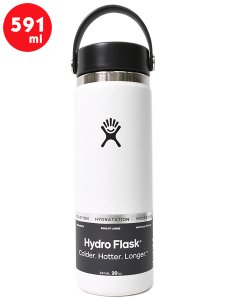 画像1: Hydro Flask HYDRATION 20 OZ WIDE MOUTH-WHITE (1)